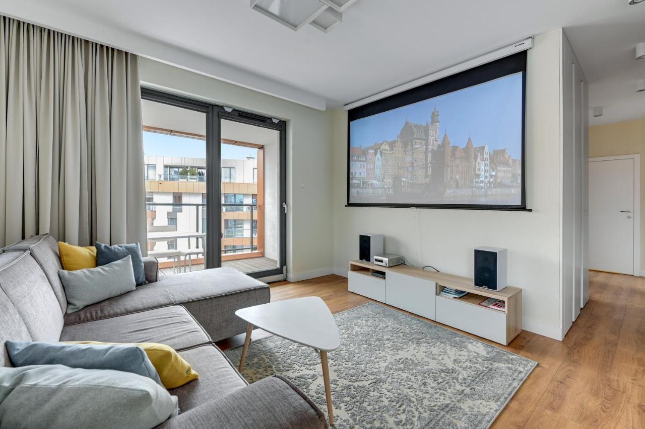 Premium Family & Business Old Town Riverside Apartment With Parking Gdańsk Eksteriør billede