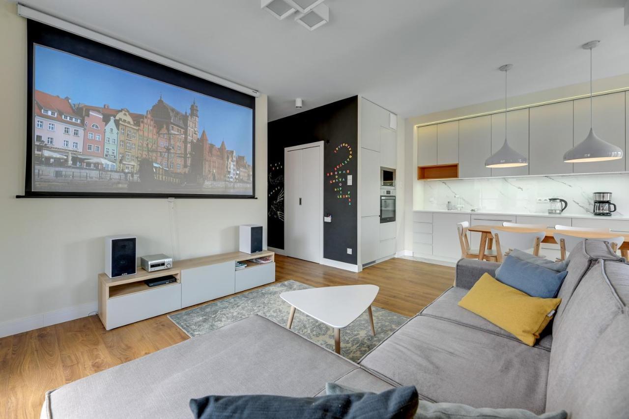 Premium Family & Business Old Town Riverside Apartment With Parking Gdańsk Eksteriør billede